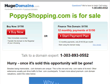 Tablet Screenshot of poppyshopping.com